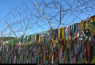 On the border to North Korea. Korea 2017.